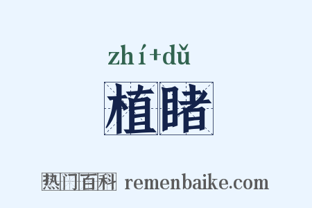 植睹是什么意思的图片